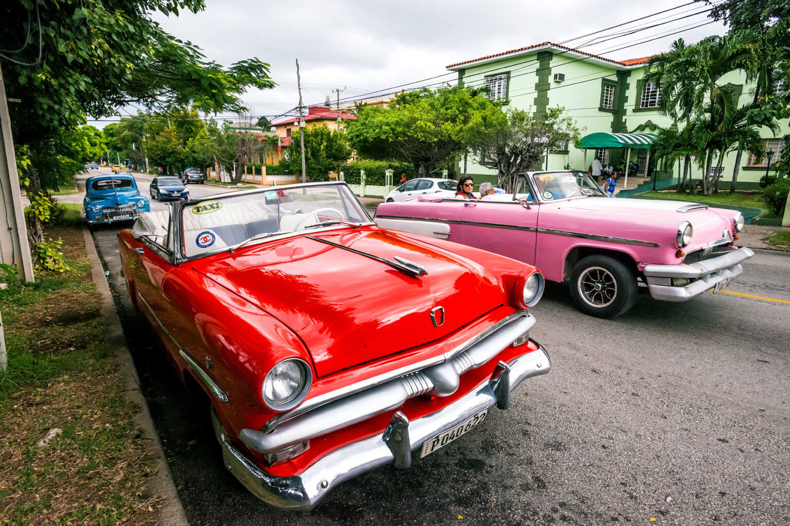 Classic cars on the streets of Havanah in Cuba.