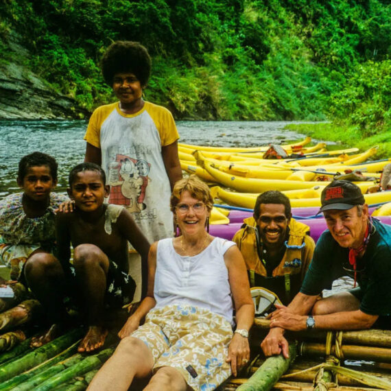 George and Pam Wendt in Fiji.