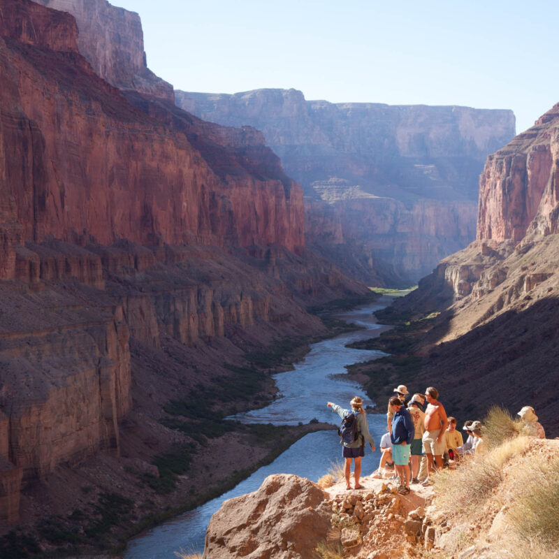 Looking over the view at Nankoweap in Grand Canyon