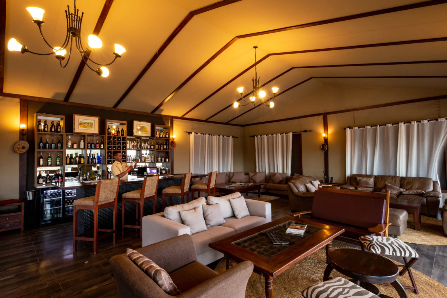 Lounge at Tanzania lodge